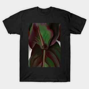 High Resolution Canna Leaves by Georgia O'Keeffe T-Shirt